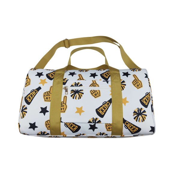 BA0370 CHEER yellow zipper bag 18.5x11.2x7.9 inches