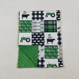 Farm green blanket