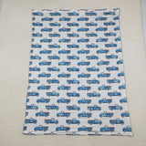 BL0062-- blue car  blanket
