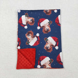 BL0088--Christmas cow blanket