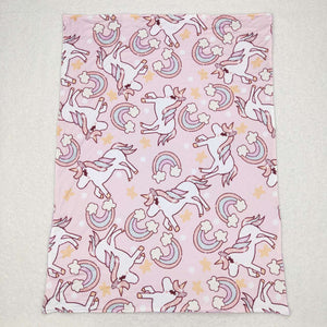 BL0100--unicorn pink blanket