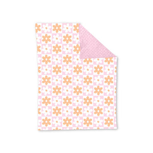 BL0110--pre order flower pink blanket