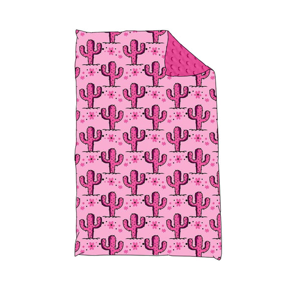 BL0120--pre order cactus pink blanket