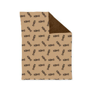 Pre-order BL0165 hunting brown Blankets 29x43 inches