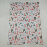 BL0177 western cactus Blankets 29x43 inches