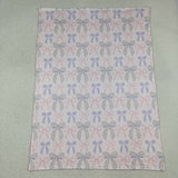 BL0191 Baby pink bow Blankets