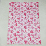 BL0206 Baby pink bow  Blankets