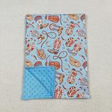 BL0214 Baby blue boot Blankets