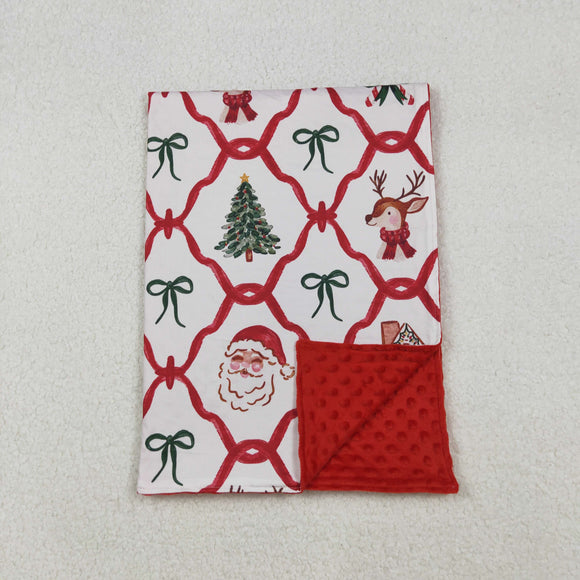 BL0219 Baby Christmas red Blankets