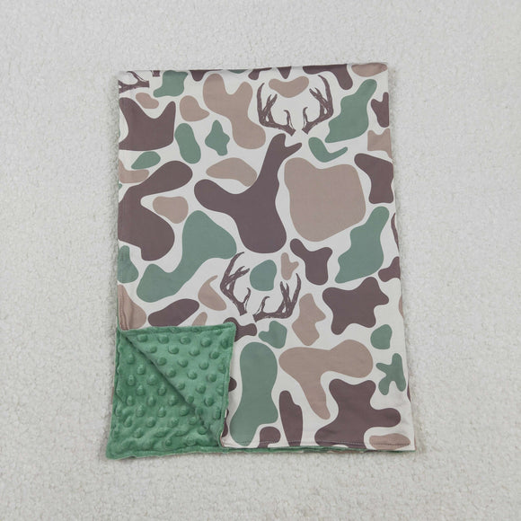 BL0226 baby deer camo  blanket 29*43 inches