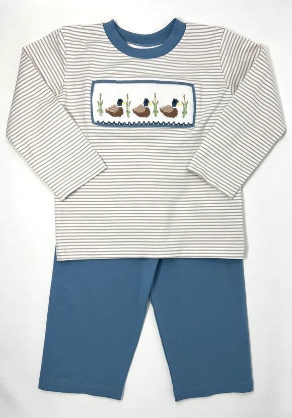 BLP0456----pre order long sleeve duck boys pajamas