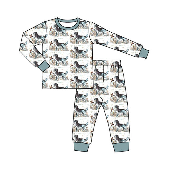 Deadline May 15 pre order Long sleeves dog duck kids boys pajamas