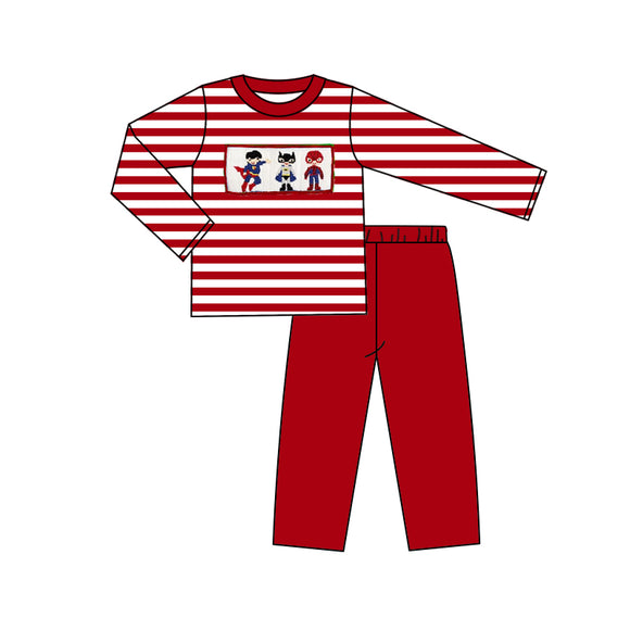BLP0467 pre order Long sleeves superhero red boy clothing