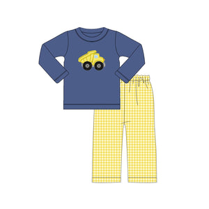 BLP0613 pre order long sleeve car yellow pants outfits