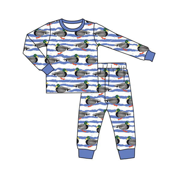 BLP0806 pre order long sleeve mallard duck pajamas