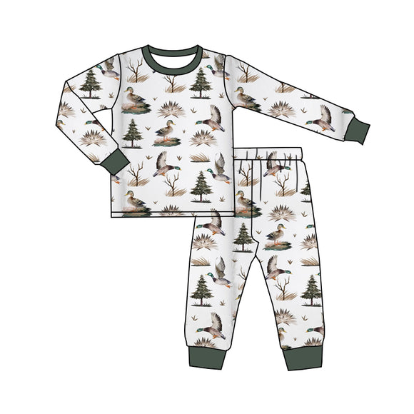 BLP0823 pre order long sleeve hunting mallard dunk pajamas