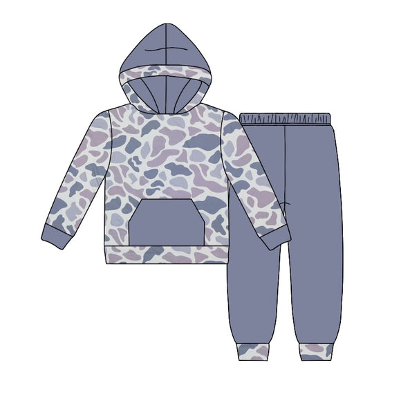 BLP0963 pre order long sleeve hunting camo grey hoodies outfits