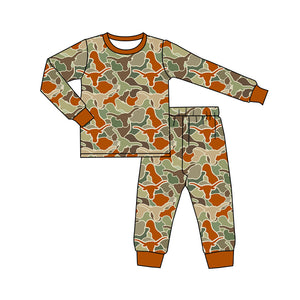 BLP1042 pre order long sleeve camo cow pajamas