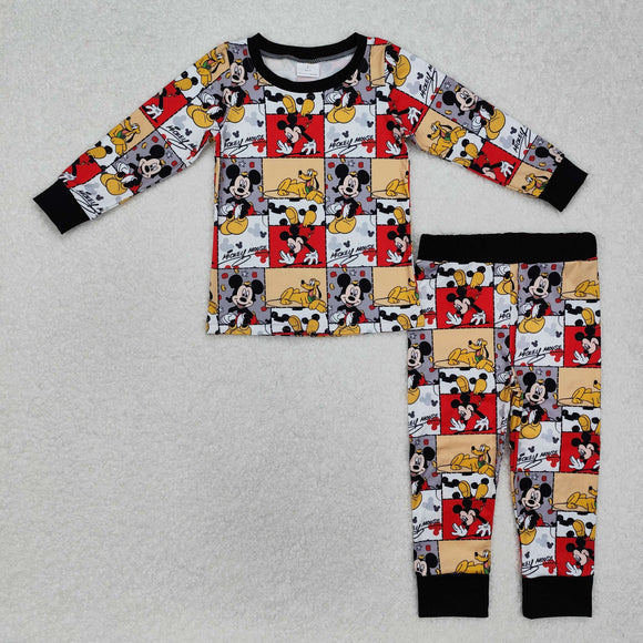 BLP1058 baby Boys cartoon mouse dog pajamas