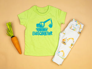 BSPO0201--pre order Short sleeve eggs cavator boy pajamas