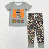 Matching Easter hunter boys and girls pajamas