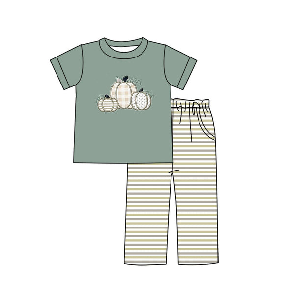 Pre-order BSPO0467 baby Boys pumpkin outfits ( Deadline August 9 )