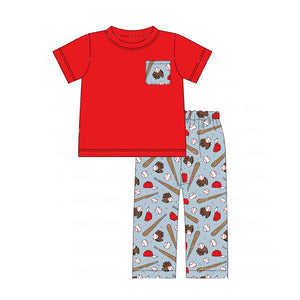 BSPO0478 pre order softball red boy outfits