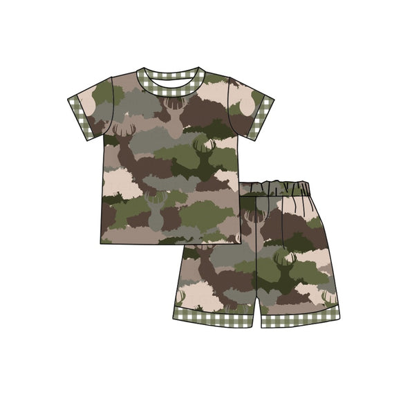 BSSO0342--pre order summer hunting came deer boy outfits