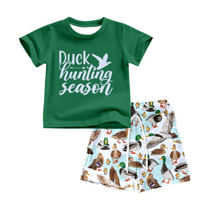 BSSO0343--pre order summer duck hunting season boy outfits
