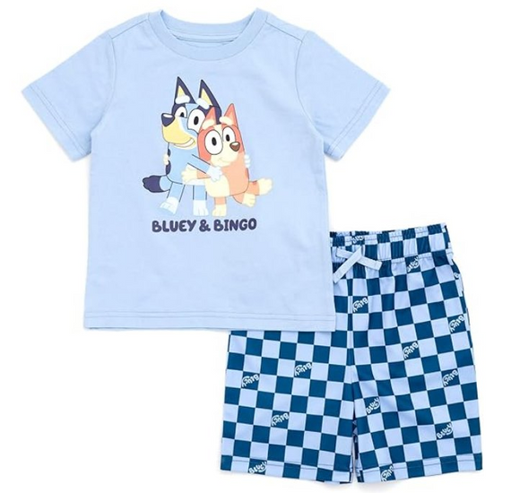 BSSO0374--pre order summer cartoon blue dog boy outfits