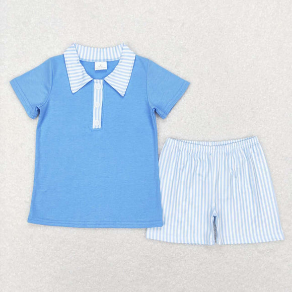 BSSO0402--summer blue boy outfits