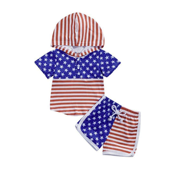 BSSO0463--pre order summer 4th July boy outfits
