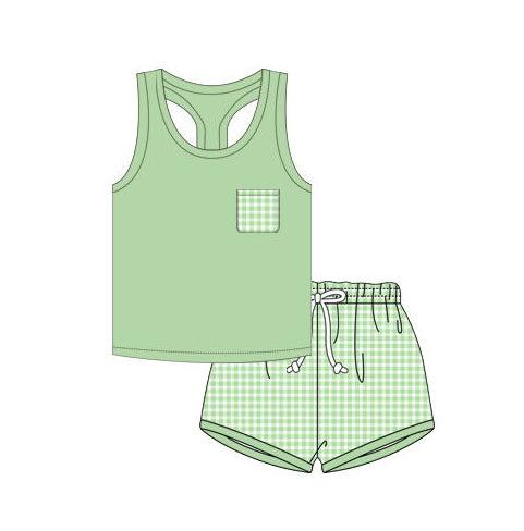 BSSO0491--pre order summer green boy outfits