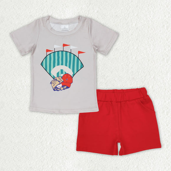 BSSO0996-FLAG boys summer clothes