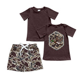 BSSO1061 baby Boys camouflage duck shorts outfits