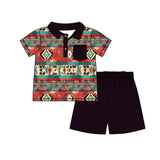 Pre-order BSSO1140 Boys pocket western shorts Outfits