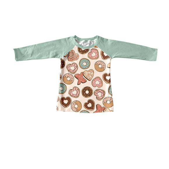 BT0400--pre order Valentine's Day long sleeve donut top
