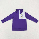 BT0492--Mardi Gras long sleeve embroidery dog pullover