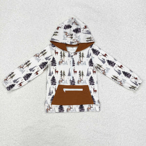 BT0758 Christmas Boys deer Hoodies