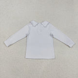 BT0820 Boys white long sleeves Top