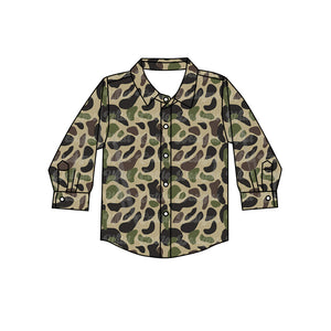 Pre-order BT0827 long sleeve camo boy T-shirts