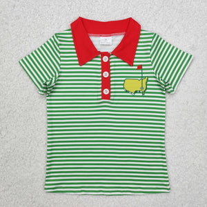 BT0890 shorts sleeve Golf course boy polo Top