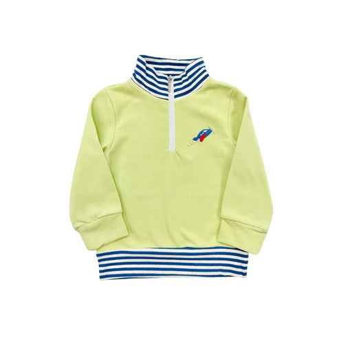 Pre-order BT0891 long sleeve aeroplane green zipper pullover