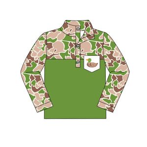 Pre-order BT0935 long sleeve mallard ducks camo pullover