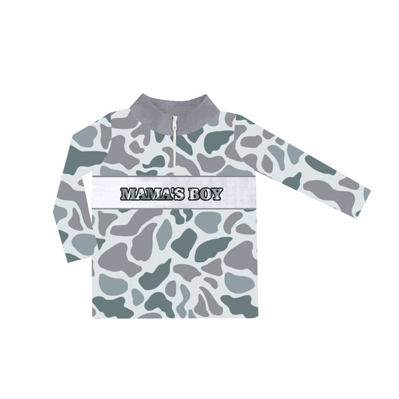 Pre-order BT0972 long sleeve camo mama's boy pullover