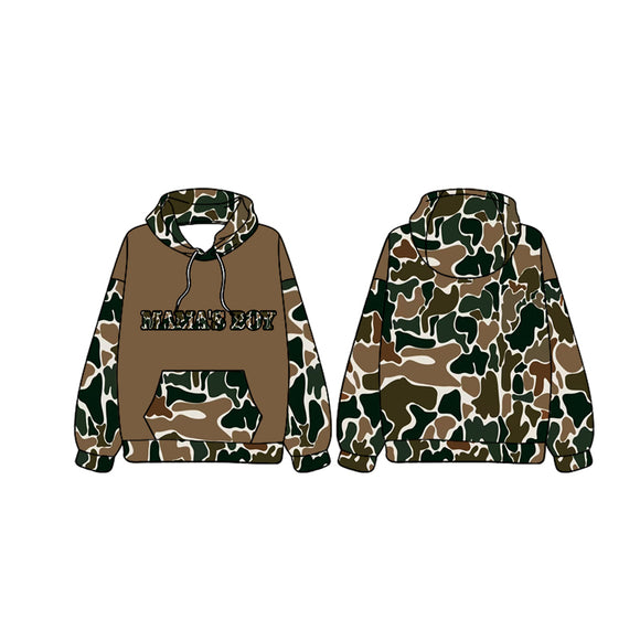 Pre-order BT0980 long sleeve mama's boy camo hoodies