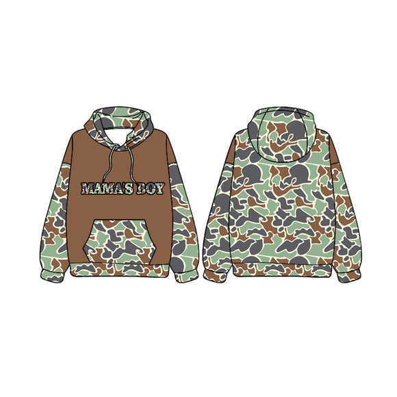 Pre-order BT0982 long sleeve mama's boy camo hoodies