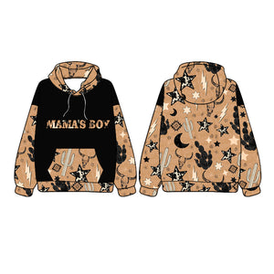 Pre-order BT1015 long sleeve western mama's boy hoodies