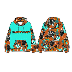 Pre-order BT1020 long sleeve western Aztec daddy's boy hoodies