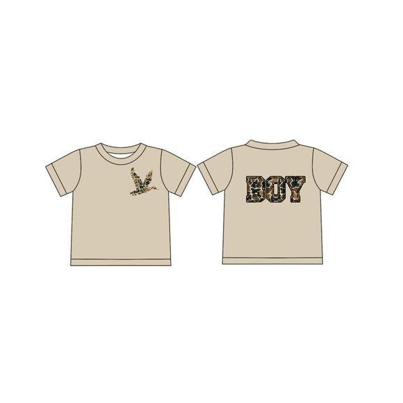 Pre-order BT1140 baby boys cam duck BOY short sleeves shirt top  (Deadline Jan.11)